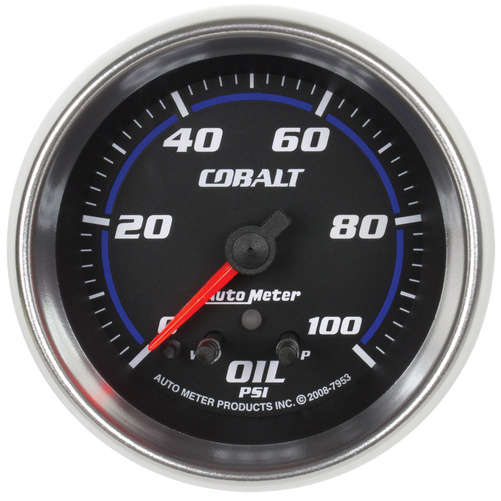 2-5/8" Öldruck, 0-100 Psi, Cobalt