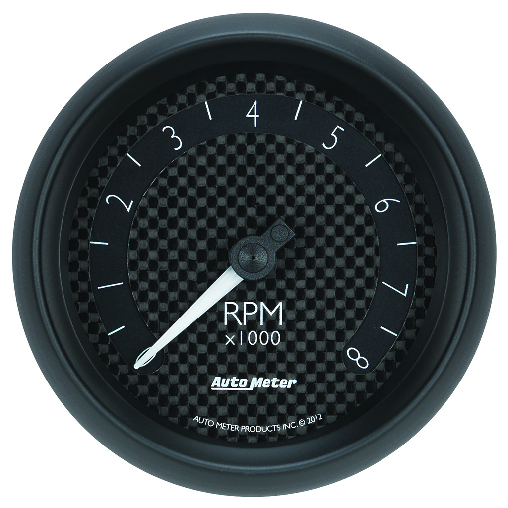 3-3/8" In-Dash Drehzahlmesser, 0-8,000 Rpm, Gt