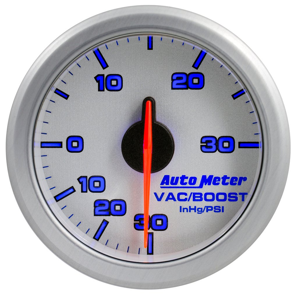 2-1/16" Boost/Vac, 30 In Hg/30 Psi, Airdrive, Silver
