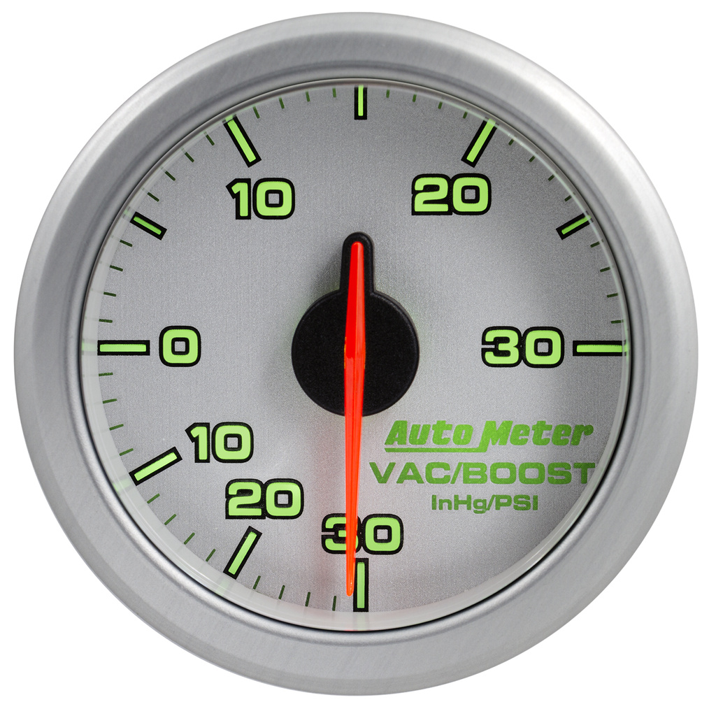2-1/16" Boost/Vac, 30 In Hg/30 Psi, Airdrive, Silver