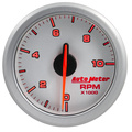2-1/16" Tach, 0-10,000 Rpm, Airdrive, Silver