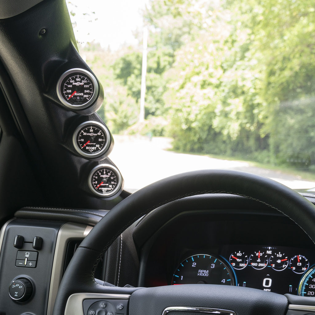 A-Pillar, Full, Triple, 2-1/16", Silverado/Sierra 14+