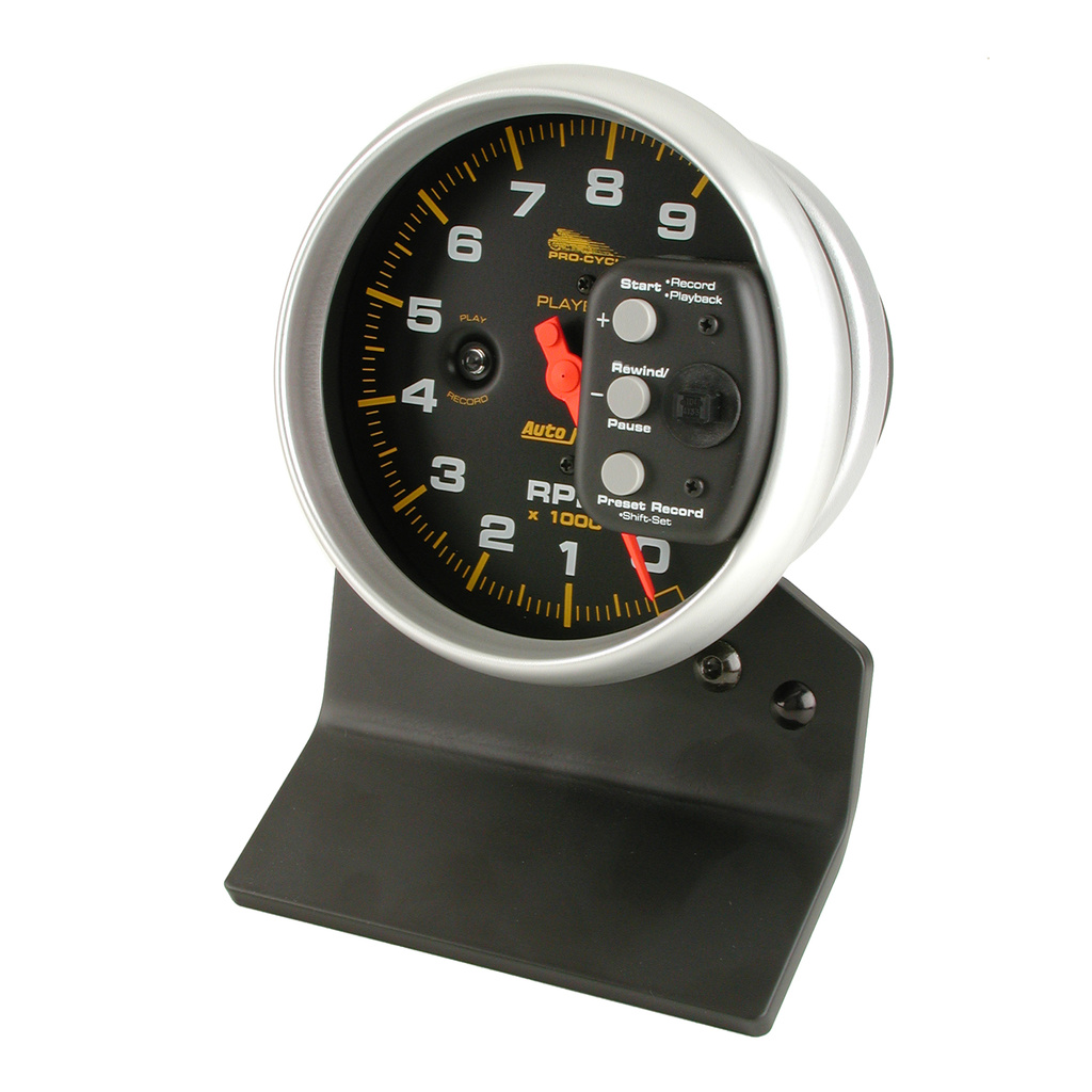 5" Drehzahlmesser, 0-9,000 Rpm, Black, Pro-Cycle