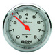 3-3/8" Drehzahlmesser, 0-8,000 Rpm, Silver, Pro-Cycle