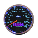2-5/8" Drehzahlmesser, 0-190 Kph, Black, Pro-Cycle