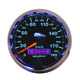 2-5/8" Drehzahlmesser, 0-190 Kph, Black, Pro-Cycle