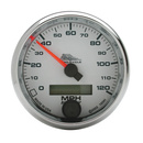 2-5/8" Drehzahlmesser, 0-120 Mph, White, Pro-Cycle