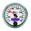 2-5/8" Drehzahlmesser, 0-190 Kph, White, Pro-Cycle