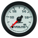 2-1/16" Voltmeter, 8-18v, White, Pro-Cycle