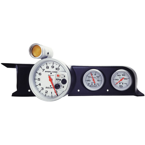 Dash Top, Triple, (5" Sockel Tach, 2-5/8"X2), Mustang 87-93 Fox