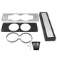 Gauge Cage, Dual, 2-5/8", Black, Mustang 87-93 Fox