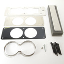 Gauge Cage, Dual, 2-5/8", Carbon Fiber Look, Mustang 87-93 Fox