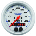 3-3/8" Gps Drehzahlmesser, 0-50 Mph, Marine White