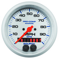 3-3/8" Gps Drehzahlmesser, 0-100 Mph, Marine White