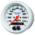 3-3/8" Gps Drehzahlmesser, 0-120 Mph, Marine White