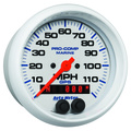 3-3/8" Gps Drehzahlmesser, 0-120 Mph, Marine White