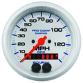 3-3/8" Gps Drehzahlmesser, 0-140 Mph, Marine White