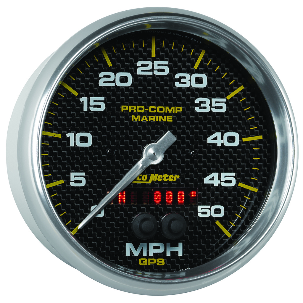 5" Gps Drehzahlmesser, 0-50 Mph, Marine Carbon Fiber