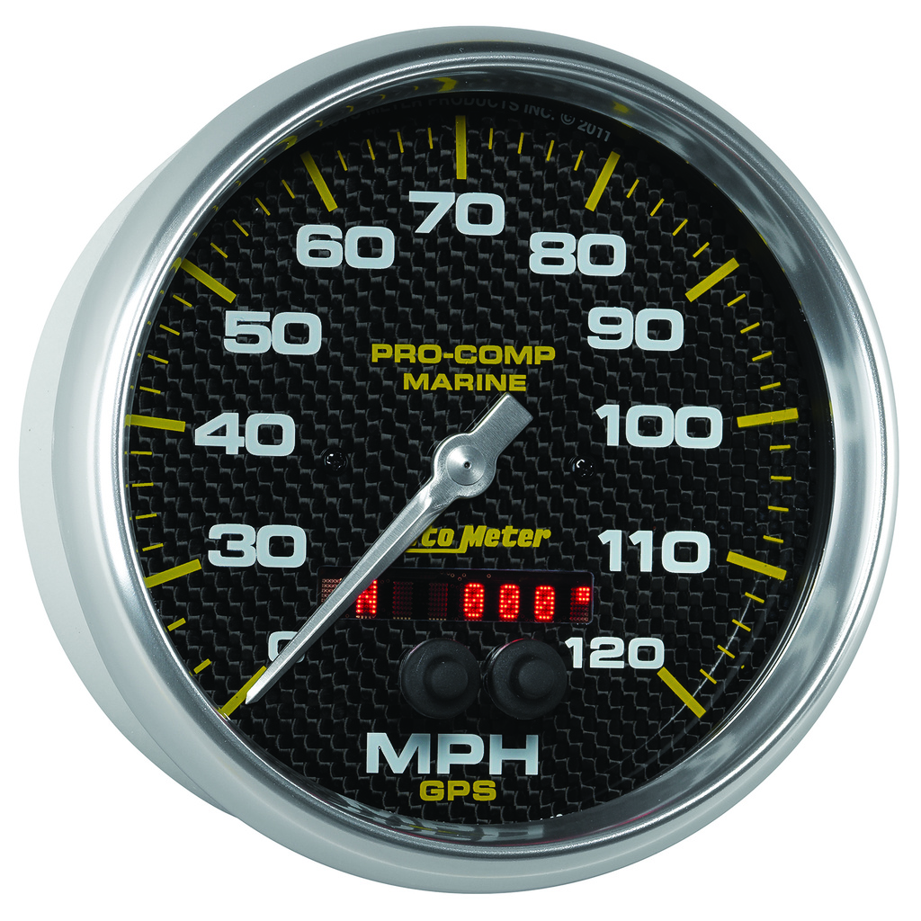 5" Gps Drehzahlmesser, 0-120 Mph, Marine Carbon Fiber