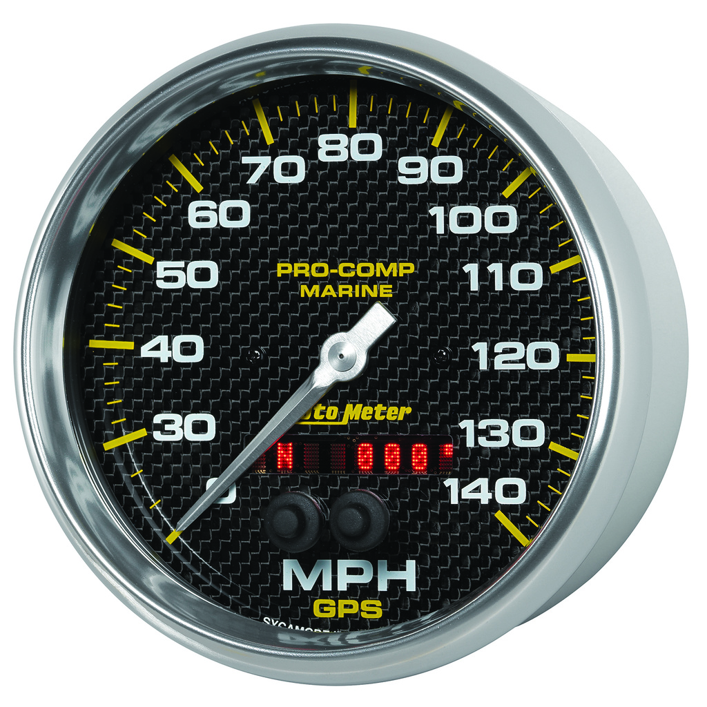 5" Gps Drehzahlmesser, 0-140 Mph, Marine Carbon Fiber