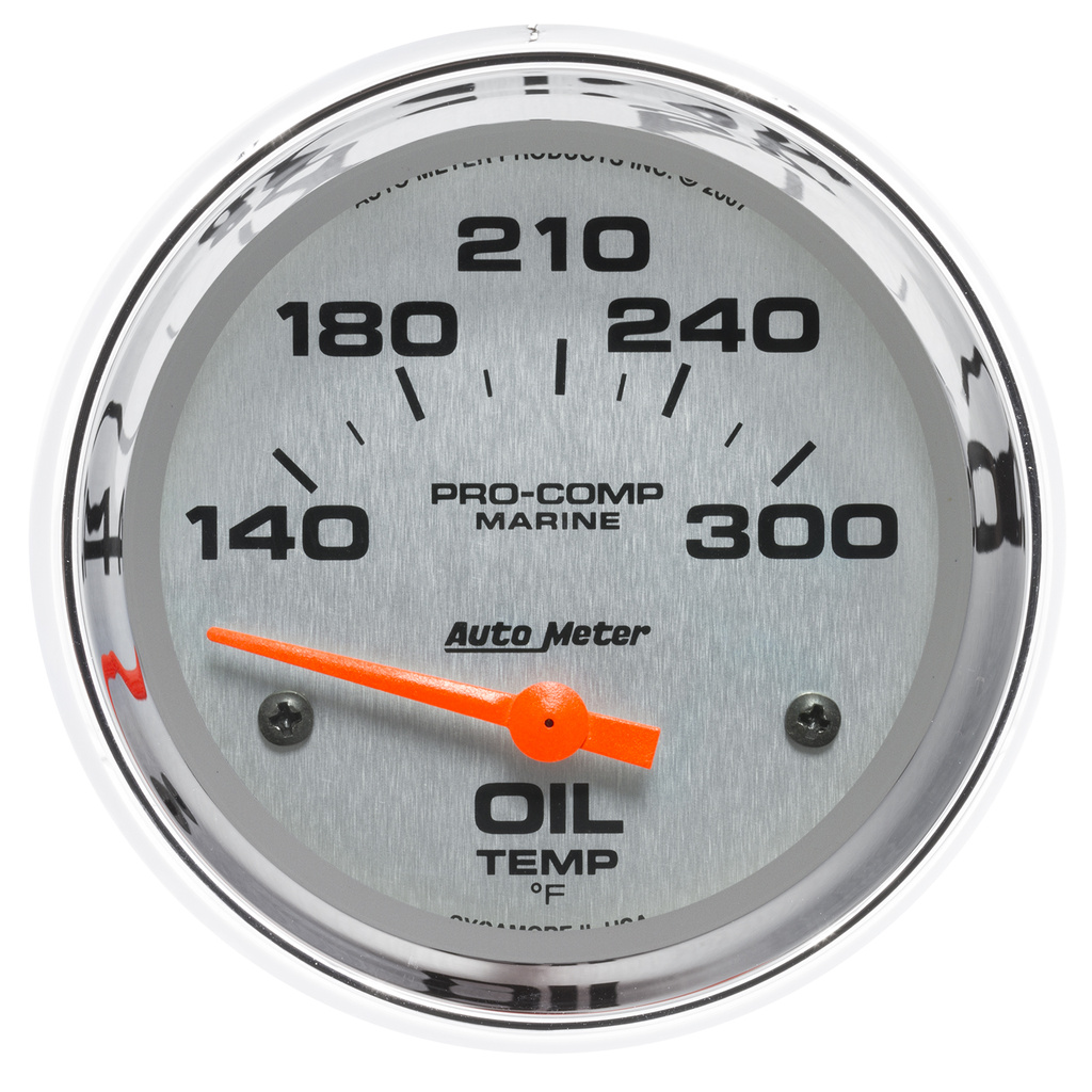 2-5/8" Öltemperatur, 140-340 °F, Marine Chrome Ultra-Lite