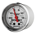 2-1/16" Vacuum/Boost, 30 In Hg/20 Psi, Marine Chrome Ultra-Lite