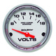 2-1/16" Voltmeter, 8-18v, Marine Chrome Ultra-Lite