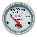2-1/16" Öldruck, 0-100 Psi, Marine Silver Ultra-Lite