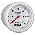 3-3/8" In-Dash Drehzahlmesser, 0-6,000 Rpm, Marine White