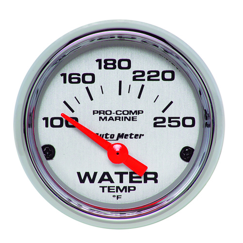 2-1/16" Wassertemperatur, 100-250 °F, Marine Chrome Ultra-Lite