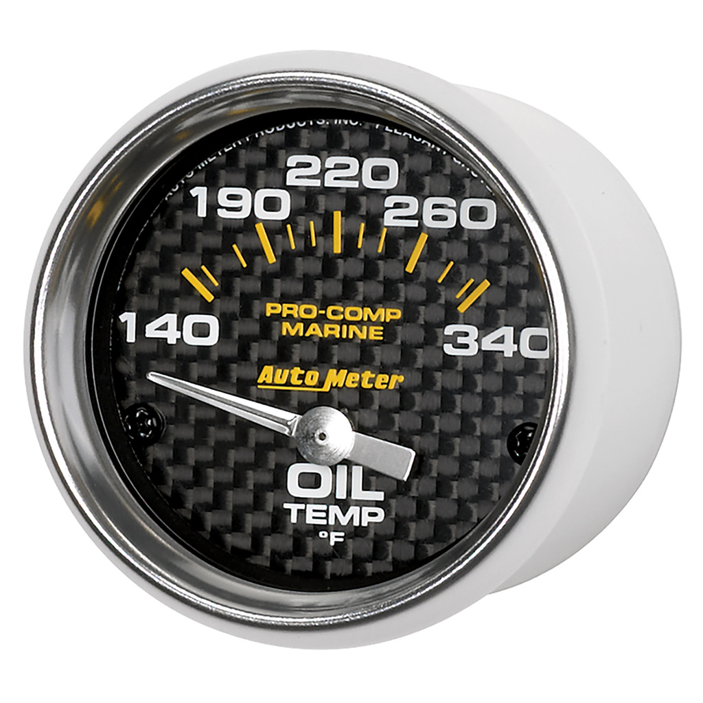 2-1/16" Öltemperatur, 140-340 °F, Marine Carbon Fiber