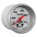 2-1/16" Öldruck, 0-100 Psi, Marine Silver Ultra-Lite