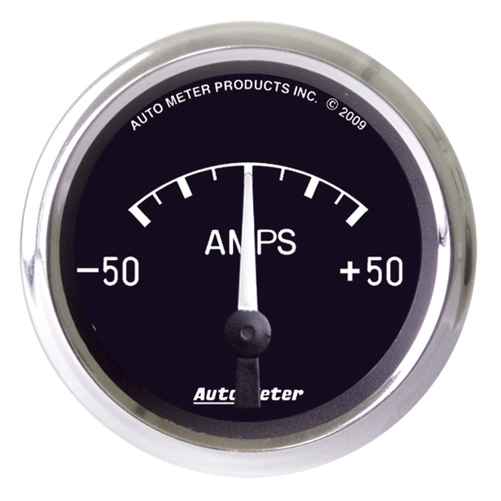 2-1/16" Ammeter, 50-0-50 Amps, Cobra