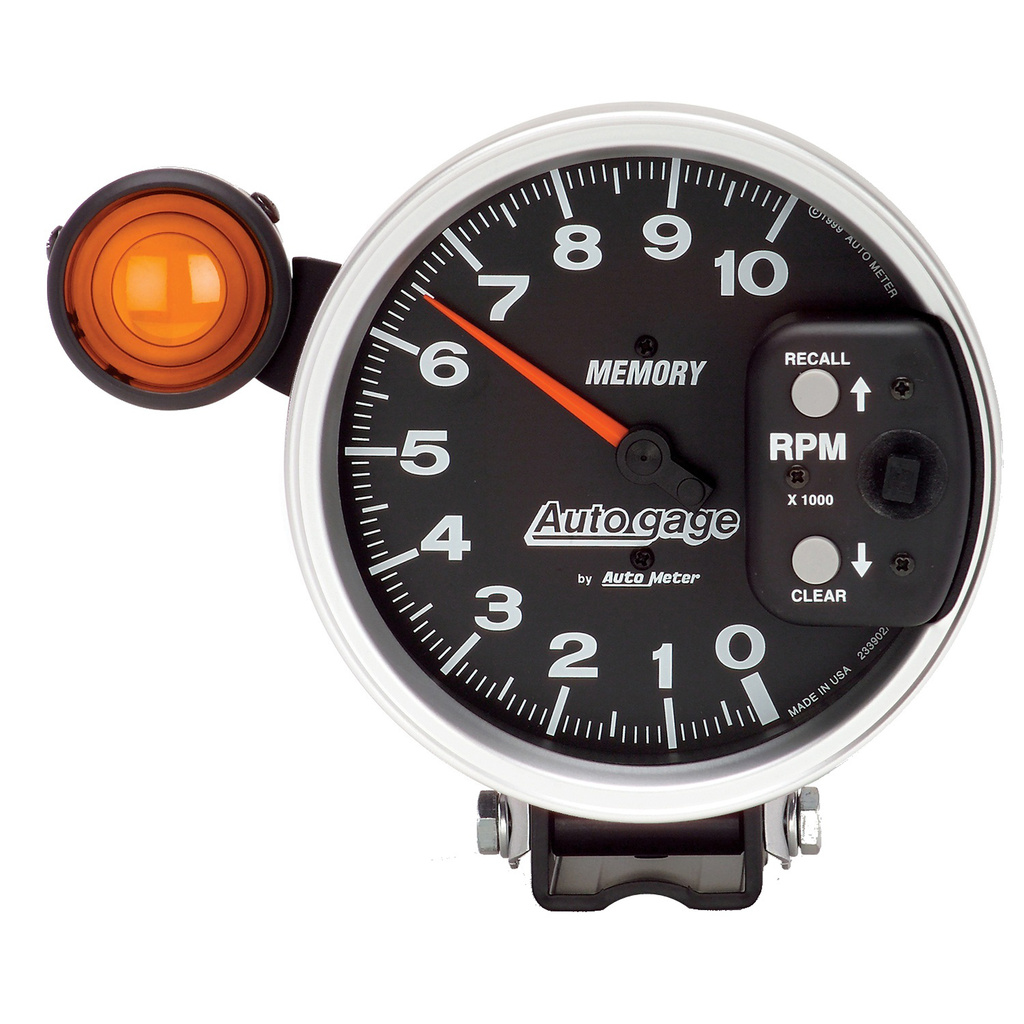 5" Sockel Drehzahlmesser, 0-10,000 Rpm, Auto Gage