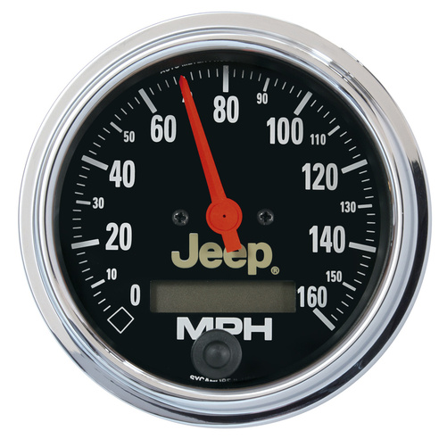 3-3/8" Drehzahlmesser, 0-160 Mph, Jeep