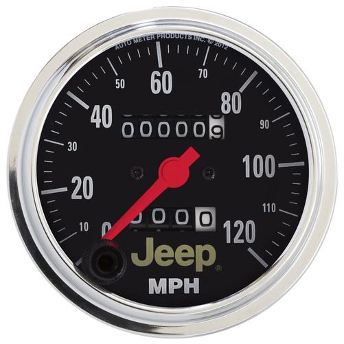 3-3/8" Drehzahlmesser, 0-120 Mph, Jeep