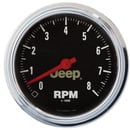3-3/8" In-Dash Drehzahlmesser, 0-8,000 Rpm, Jeep