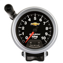 3-3/4" Sockel Drehzahlmesser, 0-10,000 Rpm, Chevy Gold Bowtie