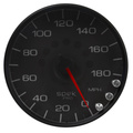 5" Drehzahlmesser, 0-180 Mph, Spek-Pro, Black/Black