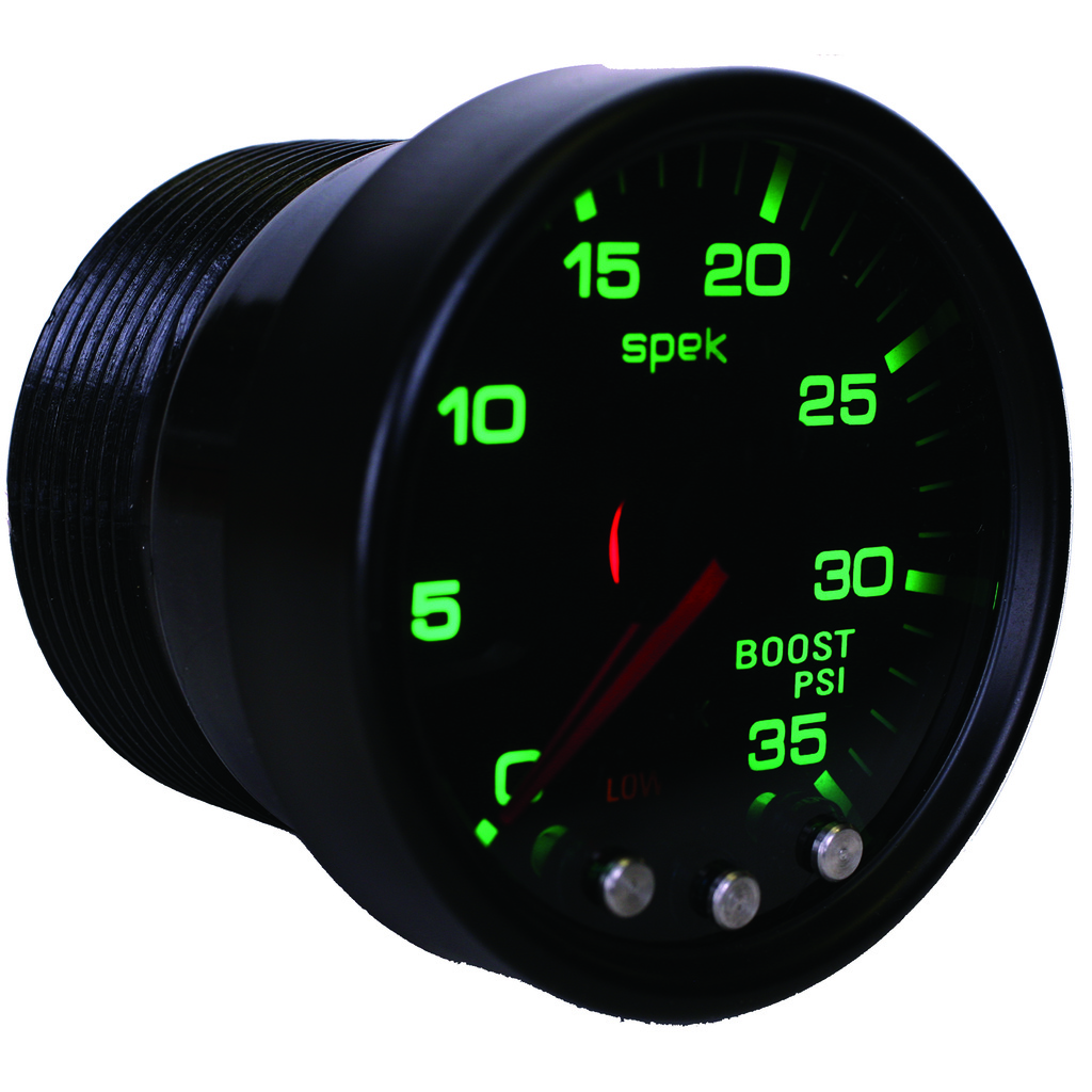 2-1/16" Boost, 0-35 Psi, Spek-Pro, Black/Black
