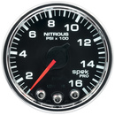 2-1/16" Nitrous Druck, 0-1600 Psi, Spek-Pro, Black/Chrome