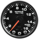 2-1/16" Nitrous Druck, 0-1600 Psi, Spek-Pro, Black/Black