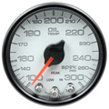 2-1/16" Öltemperatur, 100-300 °F, Spek-Pro, White/Black
