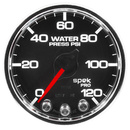 2-1/16" Wasserdruck, 0-120 Psi, Spek-Pro, Black/Chrome