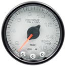2-1/16" Nitrous Druck, 0-1600 Psi, Spek-Pro, Silver/Black
