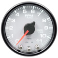2-1/16" In-Dash Drehzahlmesser, 0-11,000 Rpm, Spek-Pro, White/Black