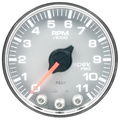 2-1/16" In-Dash Drehzahlmesser, 0-11,000 Rpm, Spek-Pro, Silver/Chrome