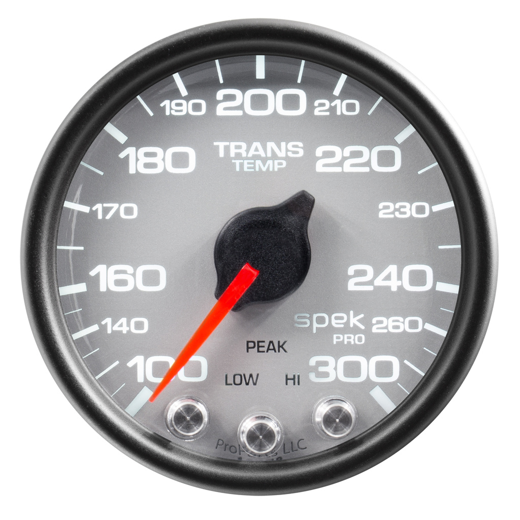 2-1/16" Getriebetemperatur, 100-300 °F, Spek-Pro, Silver/Black