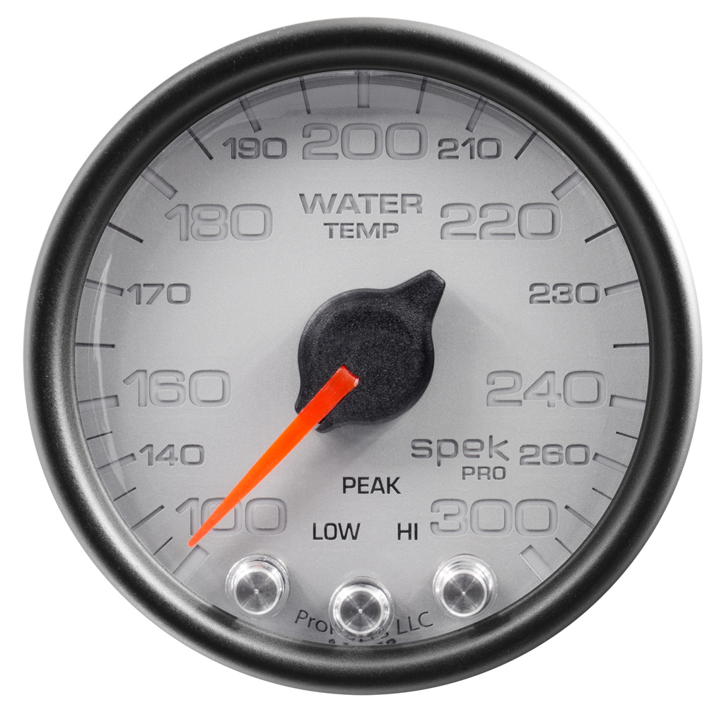 2-1/16" Wassertemperatur, 100-300 °F, Spek-Pro, Silver/Black