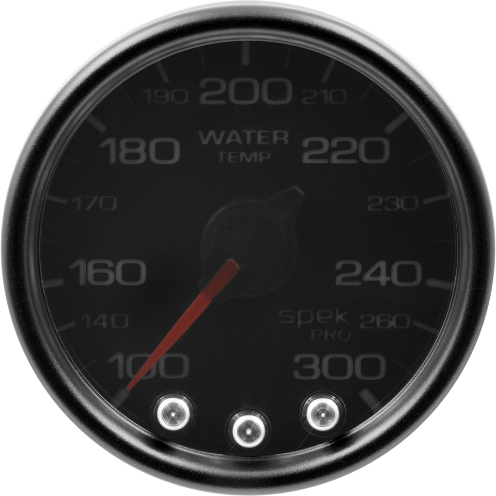 2-1/16" Wassertemperatur, 100-300 °F, Spek-Pro, Black/Black